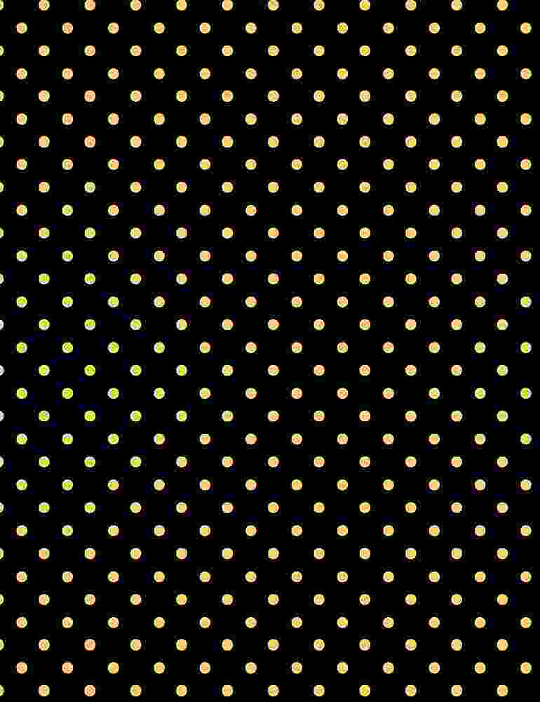 Petits pois basiques - À pois noirs et jaunes