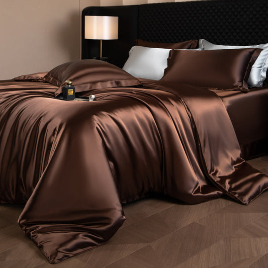 Parure de lit de luxe élégante Lustre - Marron foncé