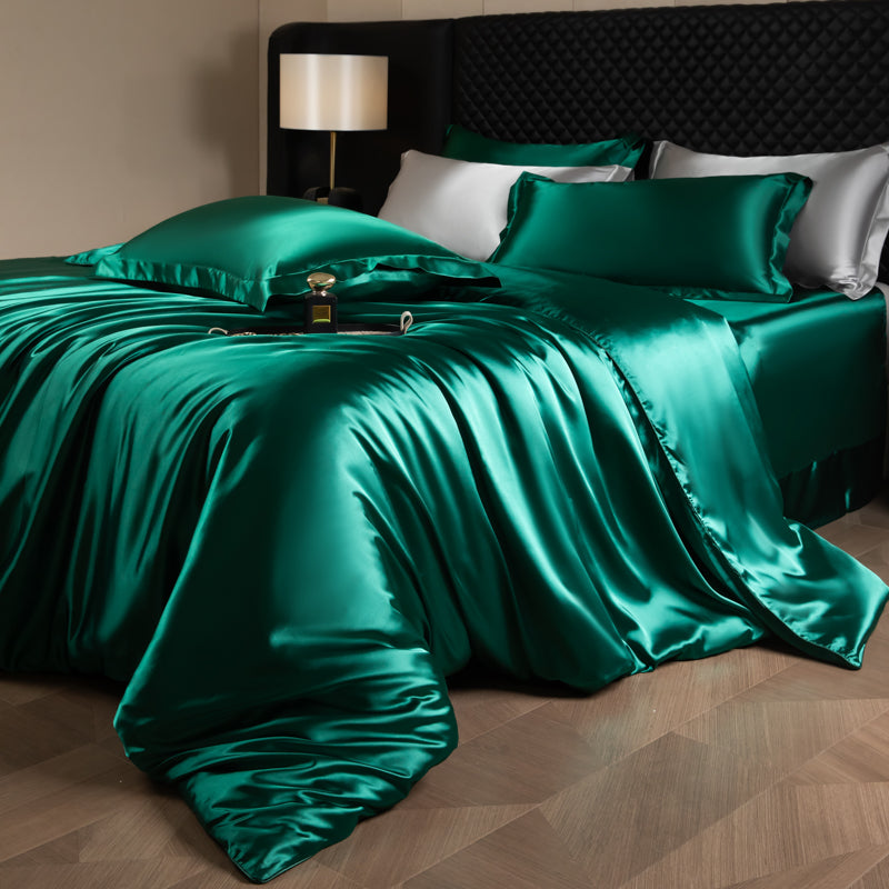 Parure de Couette Lustre Luxe Élégante - Vert Émeraude