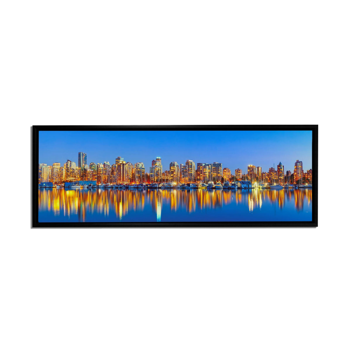 Downtown Vancouver at sunset- Skyline Wall Art