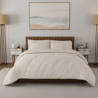 Housse de couette en percale de coton bio Essential