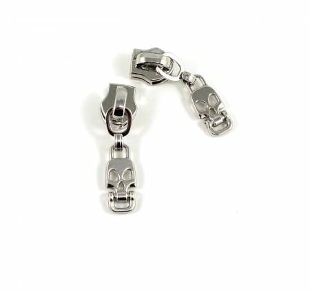Skull Zipper Pull size #5