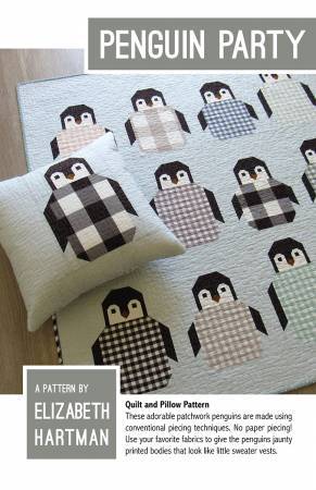 Patron de courtepointe Penguin Party par Elizabeth Hartman