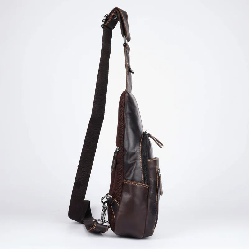 Greenwood Leather Crossbody Chest Bag