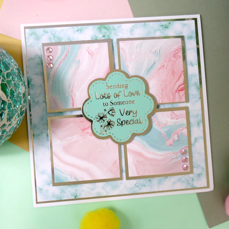 Bloc de papier Hunkydory Essential Selection - Marbre