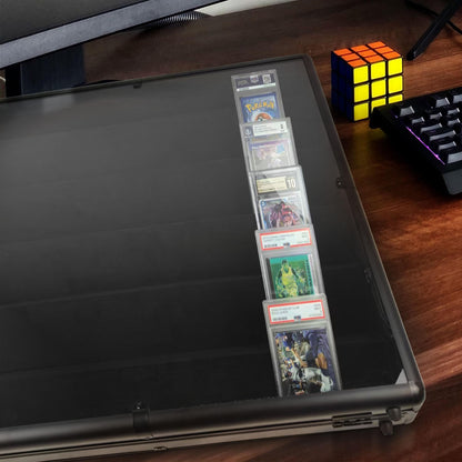 EVORETRO Lockable Display Case – Secure Showcase 24x36x4 Inch Black with removal Separator