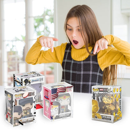 EVORETRO Protections Imprimées Mixtes pour Funko Pop de 4 Pouces - Épaisseur 0,40mm