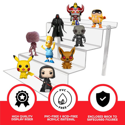 Présentoirs en Acrylique EVORETRO pour Funko Pops et Figurines d'Action de 6 Pouces - RS9 Étagère de Pouces