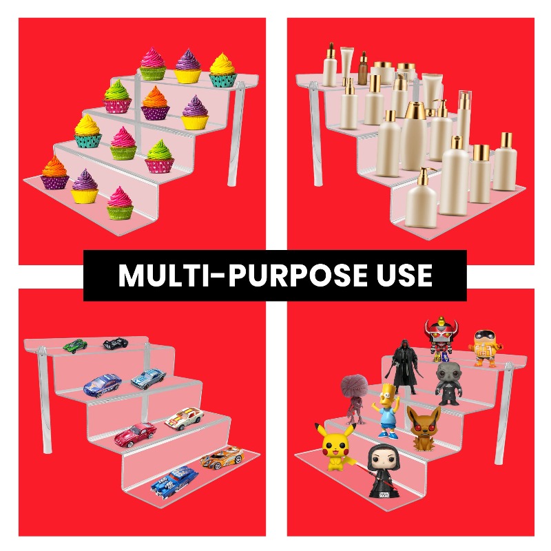 Présentoirs en Acrylique EVORETRO pour Funko Pops et Figurines d'Action de 6 Pouces - RS9 Étagère de Pouces