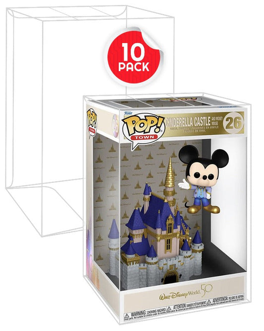 Funko Pop EVORETRO Protector | Fits 10-inch Funko POP Disney Castle – Pack of 10