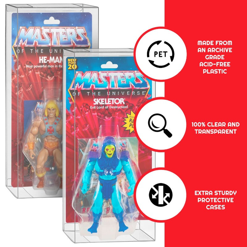 Boîte MOTU Origins Power Posing (sur carte) - Protection EVORETRO PET 0.40MM - Pack de 10