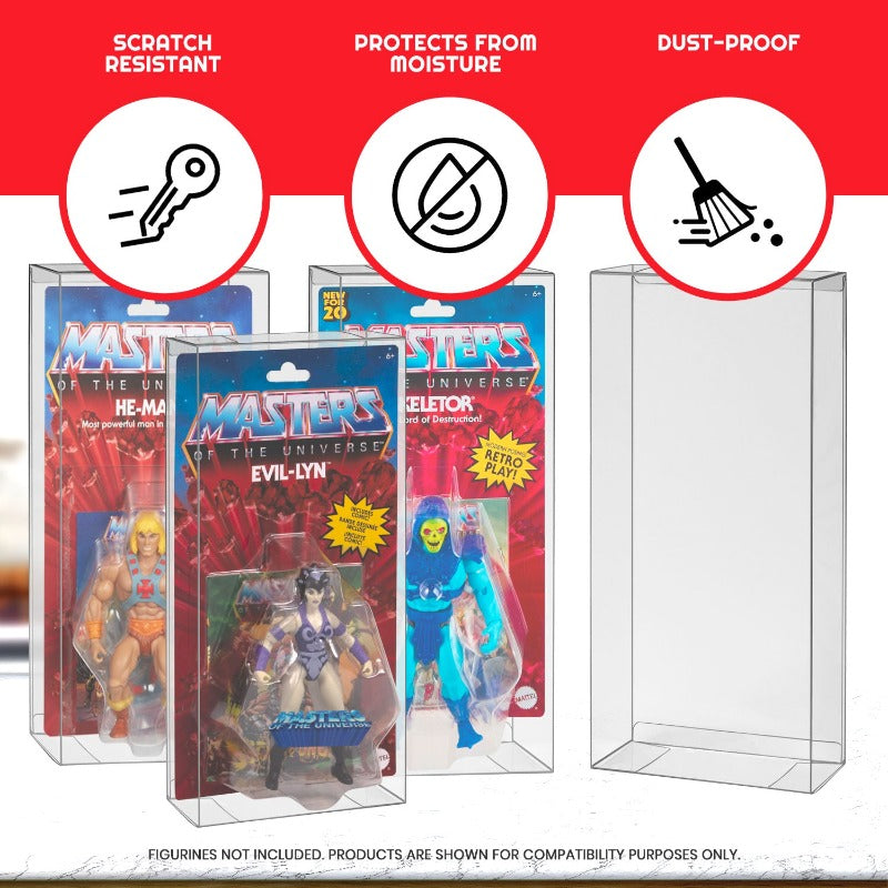 Boîte MOTU Origins Power Posing (sur carte) - Protection EVORETRO PET 0.40MM - Pack de 10