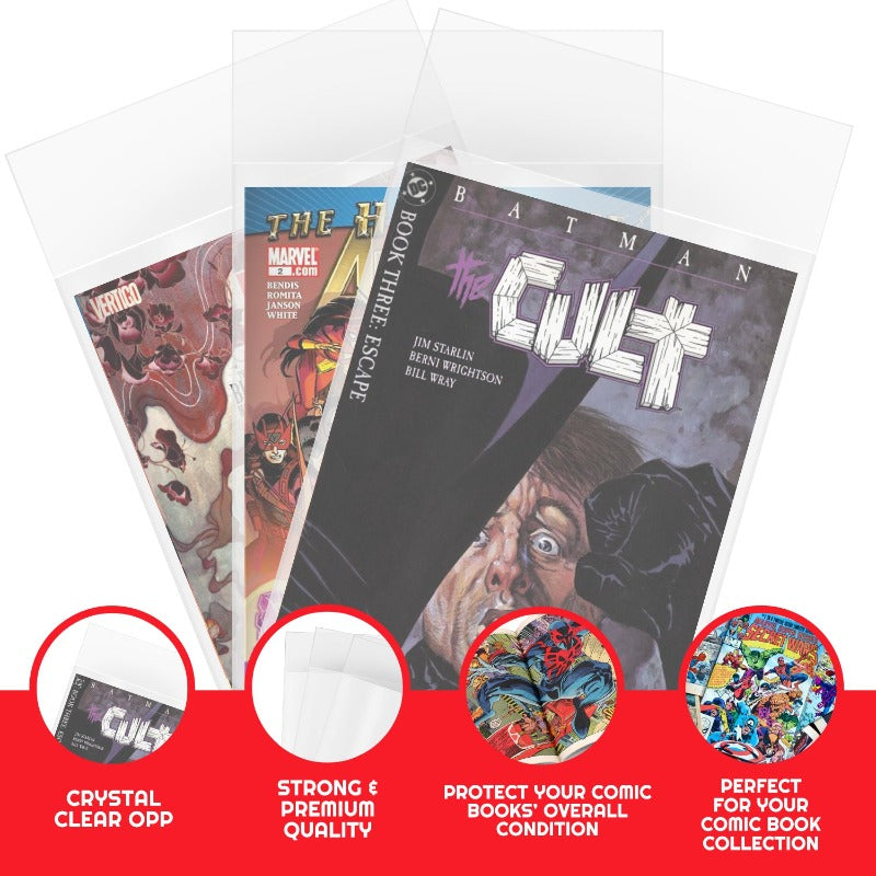 EVORETRO Comic Bags for Current Age Comic Bags Protector - 2MIL