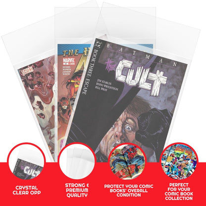 EVORETRO Comic Bags for Current Age Comic Bags Protector - 2MIL