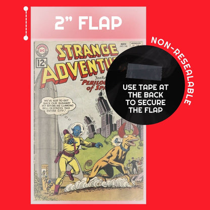 EVORETRO Comic Bags for Silver Age Comic Bags Protector - 2MIL