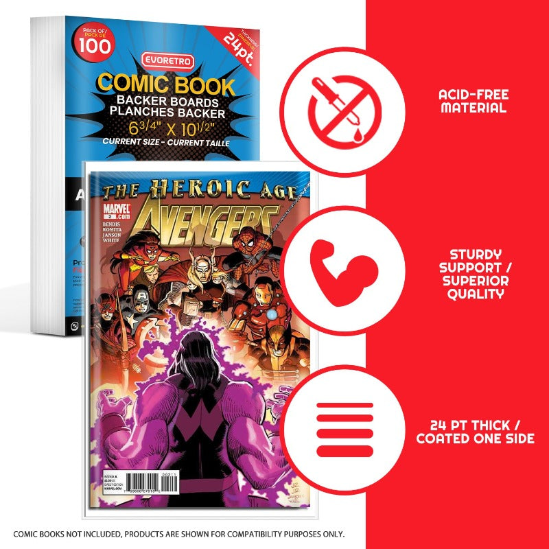 Current Age Comic Backer Boards Size Comic - Backboard 24PT