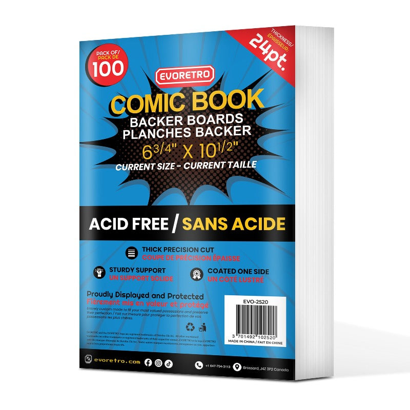 Current Age Comic Backer Boards Size Comic - Backboard 24PT