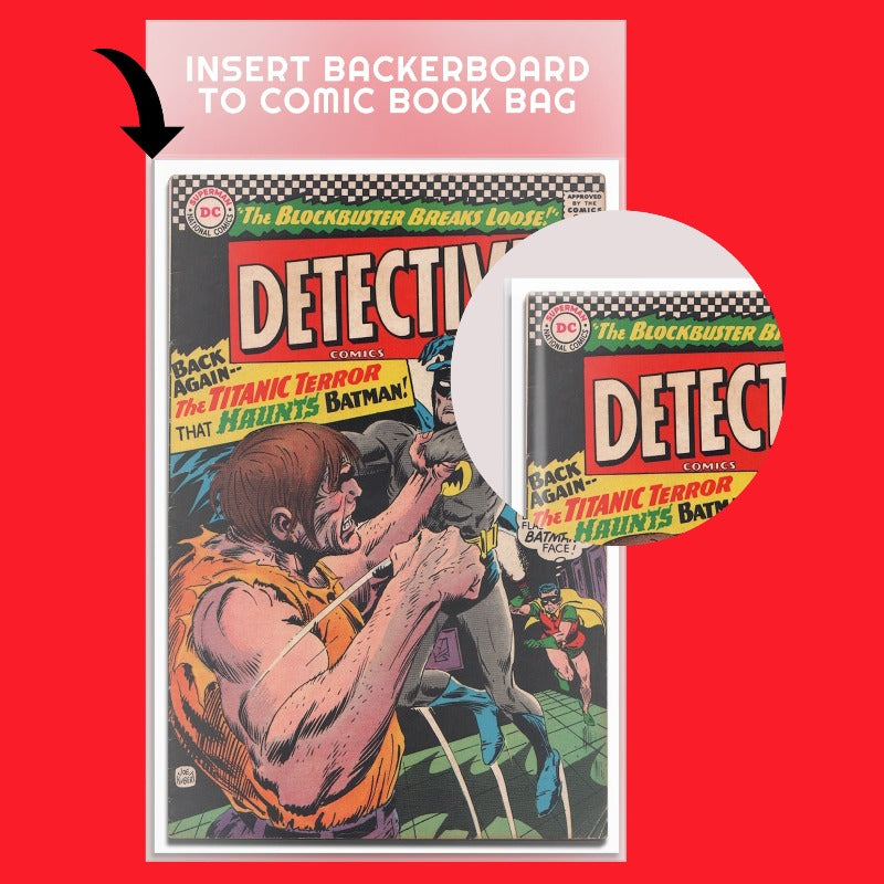 Regular-Silver Comic Backer Boards - Backboard 24PT