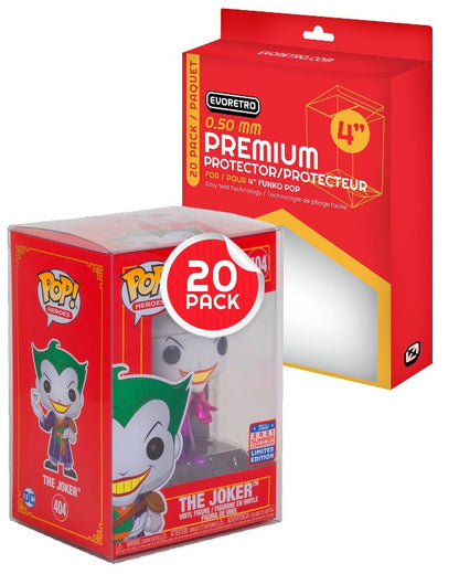 Protecteur en plastique EVORETRO PREMIUM Funko Pop pour figurines de 4 pouces, 0,50MM