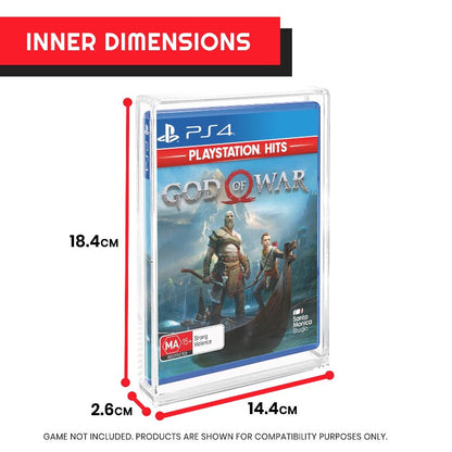 EVORETRO Protection en acrylique pour boîtes de jeux vidéo Sony PS3 PS4, Blu-Ray, XBOX1 - Lot de 2