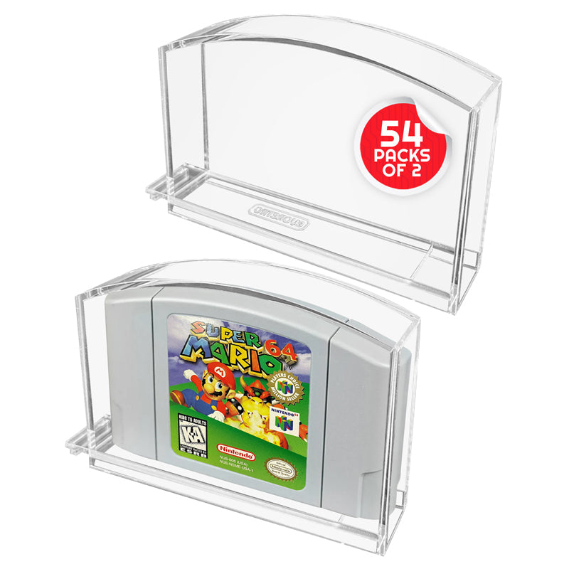 Acrylic Case for N64 Nintendo 64 Cartridge pack of 2