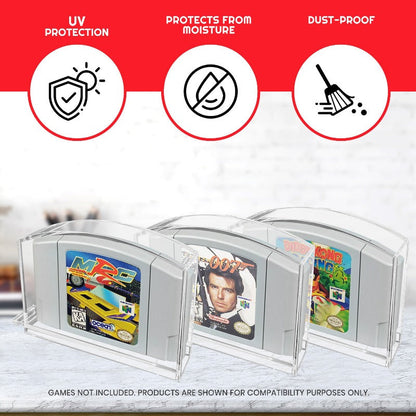 Acrylic Case for N64 Nintendo 64 Cartridge pack of 2