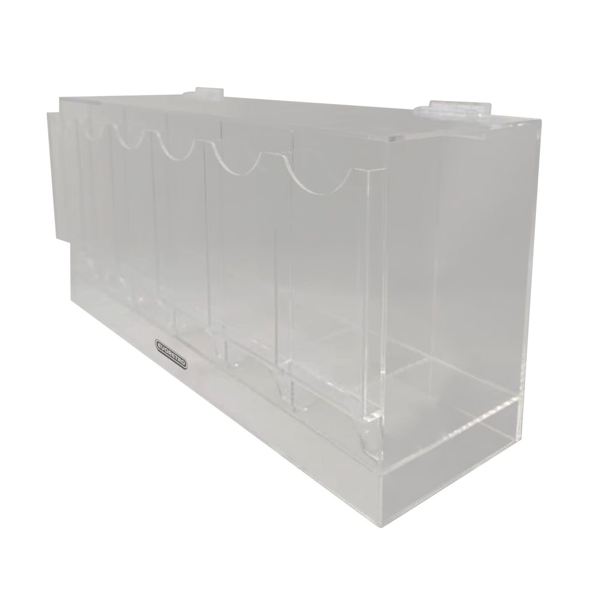 Présentoir en acrylique EVORETRO pour les packs distributeurs de boosters – Présentoir de comptoir avec étagère supérieure