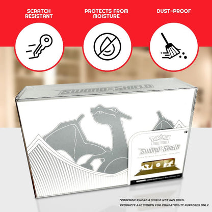 Pokémon TCG Épée et Bouclier Charizard Collection Ultra Premium EVORETRO PET Étui Présentoir