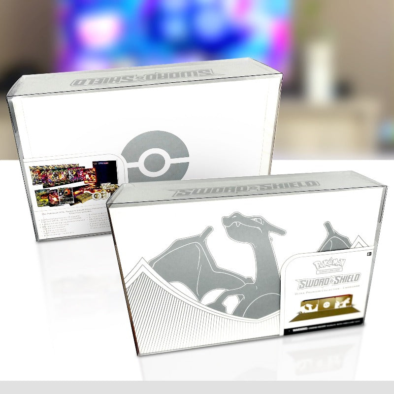Pokémon TCG Épée et Bouclier Charizard Collection Ultra Premium EVORETRO PET Étui Présentoir