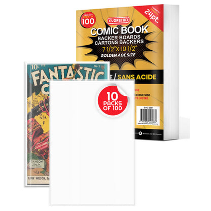 Golden Age Comic Book Backer Boards Size