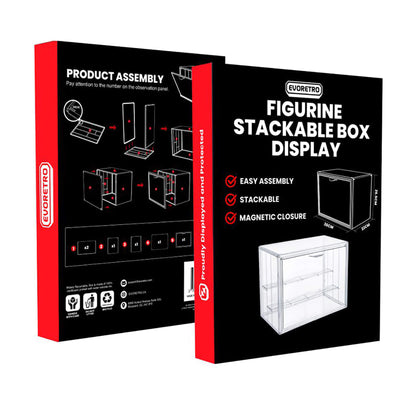 Stackable Collectible Display Box with Magnetic Closure Shoes Box