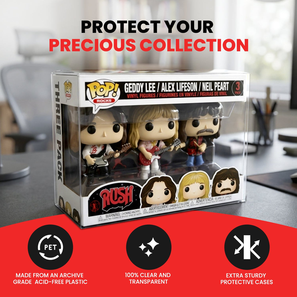 Funko Pop 2 figurines Wonderwoman EVORETRO PET Protector 0.35MM