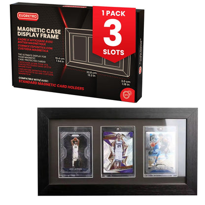 EVORETRO Wooden Display Frame for Magnetic Card Holders