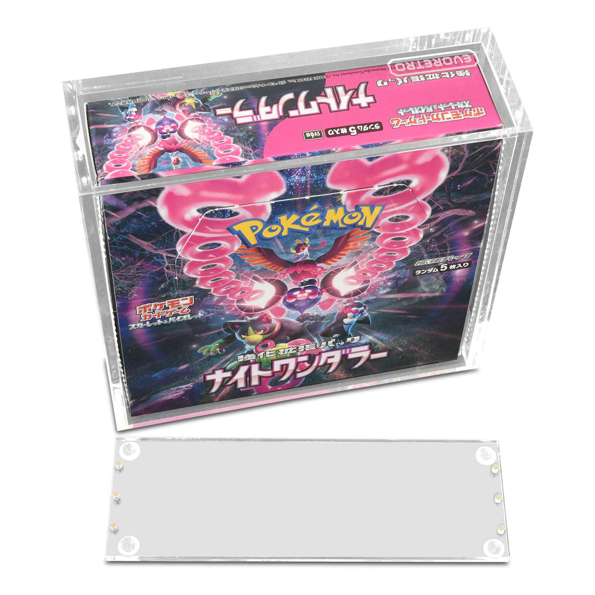 Japanese Large Booster Box EVORETRO Acrylic Case Magnetic Display