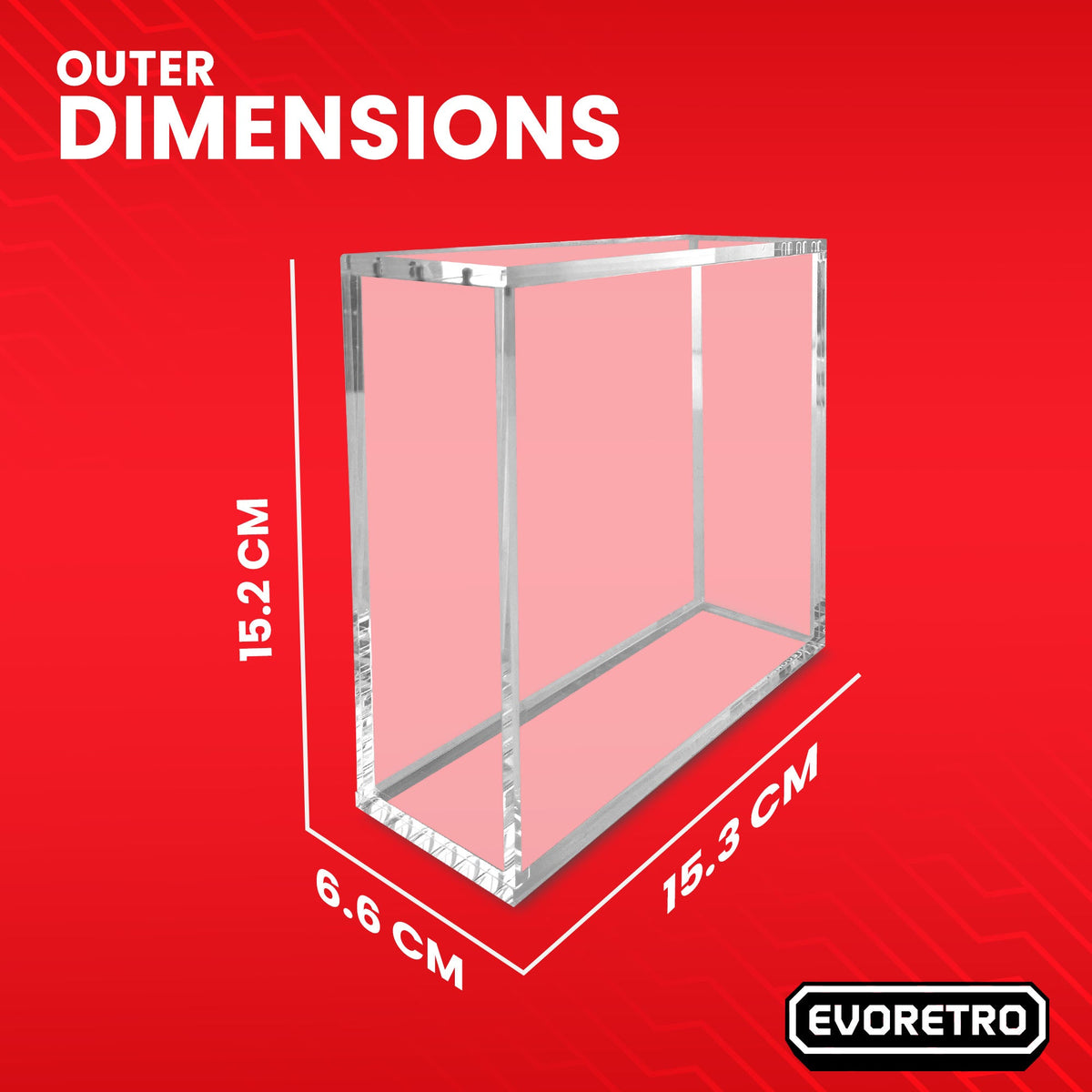 Japanese Large Booster Box EVORETRO Acrylic Case Magnetic Display