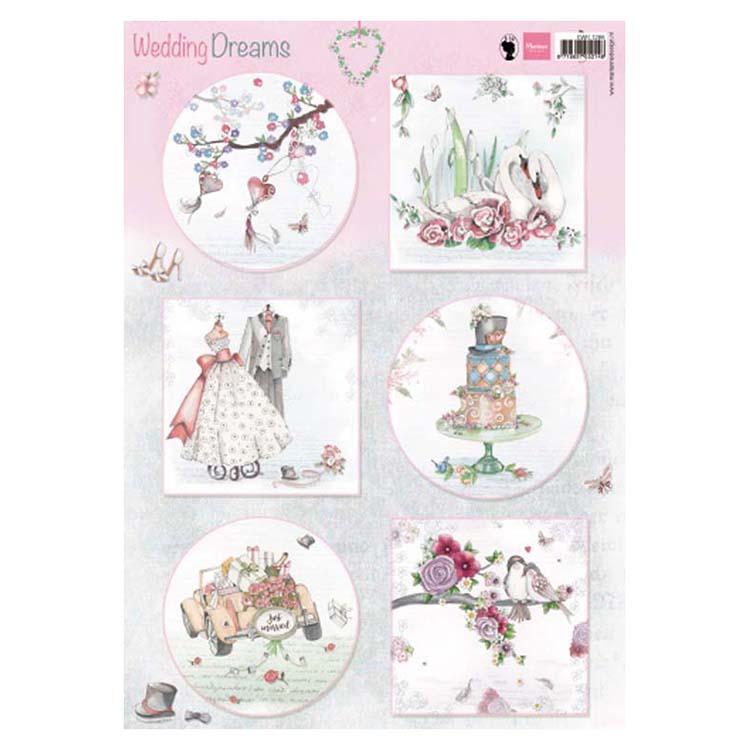 Marianne Design Feuille de découpe Wedding Dreams