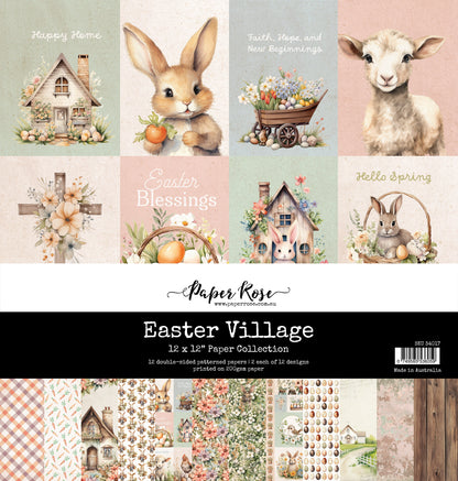 Collection de papiers Easter Village 30,5 x 30,5 cm 34017