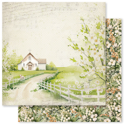 Collection de papiers Easter Village 30,5 x 30,5 cm 34017