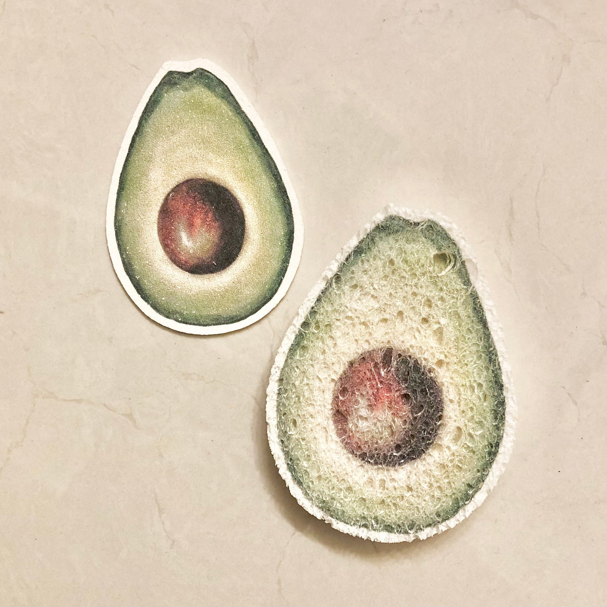 Éponge effervescente à l'avocat