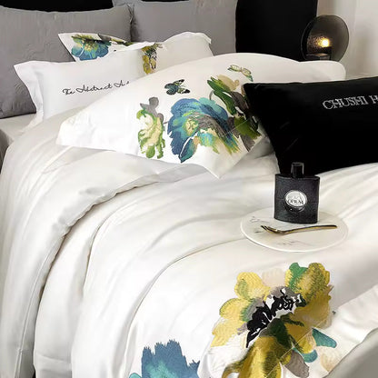 Marigold 800 TC Egyptian Cotton Duvet Set - White
