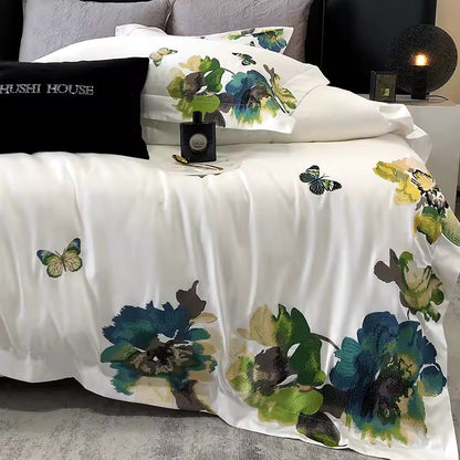 Marigold 800 TC Egyptian Cotton Duvet Set - White
