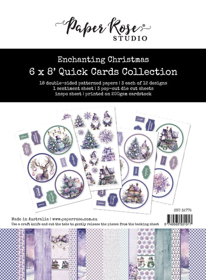 Collection de cartes rapides "Noël enchanté" 6x8" 32775