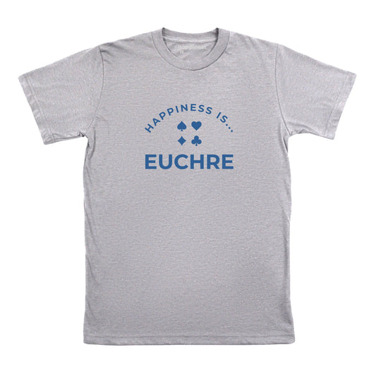 Men's Euchre T-shirt, Heather Grey
