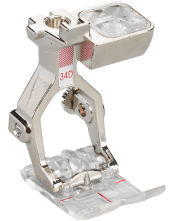Pied presseur transparent pour marche arrière Bernina #34