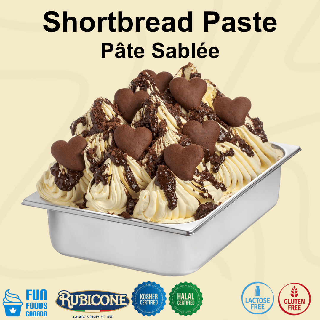 Pâte de Sablé - Pâtes Glaces - Seau de 3 KG - Biscuit Gringo - Rubicone Canada - Expédition Gratuite au Canada pour les Commandes Supérieures à 199 $ CA