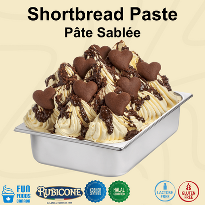 Pâte de Sablé - Pâtes Glaces - Seau de 3 KG - Biscuit Gringo - Rubicone Canada - Expédition Gratuite au Canada pour les Commandes Supérieures à 199 $ CA