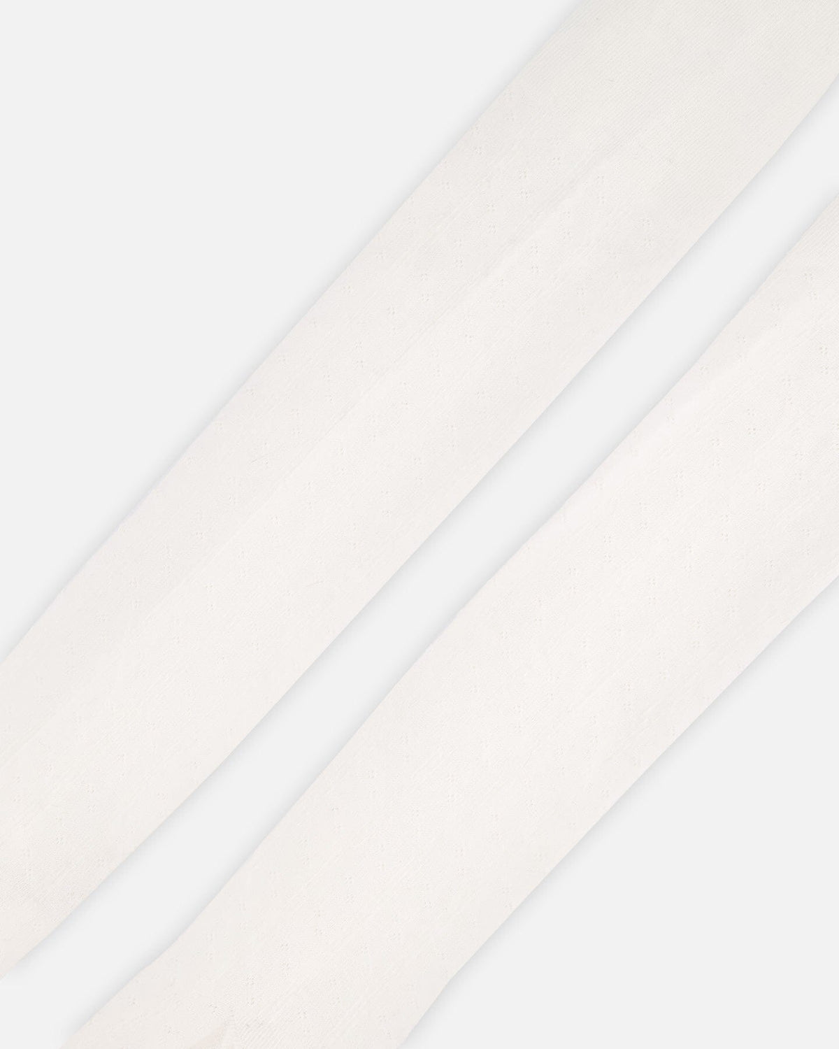 Collants torsadés blanc cassé