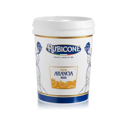 Orange Spreadable Filling Cream - Cremino Orange - 5 KG Bucket - Rubicone Canada - Ships Free Within Canada on Orders Above CAD $199