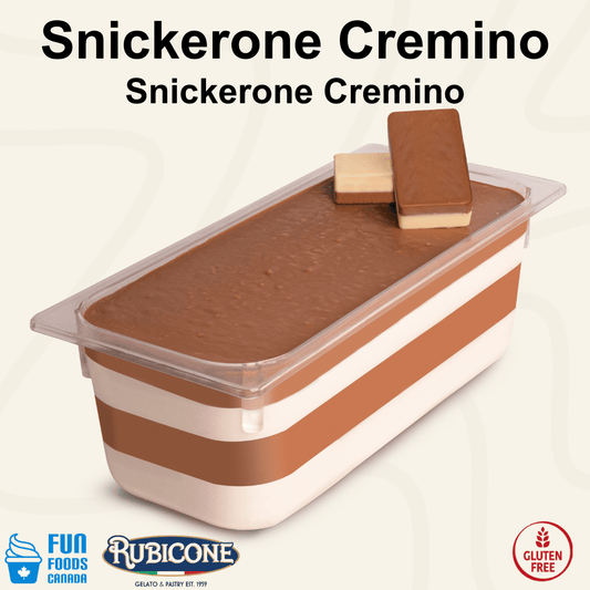Snickerone Spreadable Filling Cream - Cremino Snickerone - 5 KG Bucket - Rubicone Canada - Ships Free Within Canada on Orders Above CAD $199