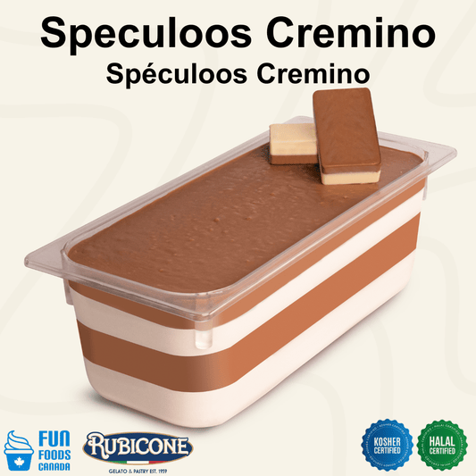 Cookie Butter Spreadable Filling Cream - Cremino Speculoos - 5 KG Bucket - Rubicone Canada - Ships Free Within Canada on Orders Above CAD $199